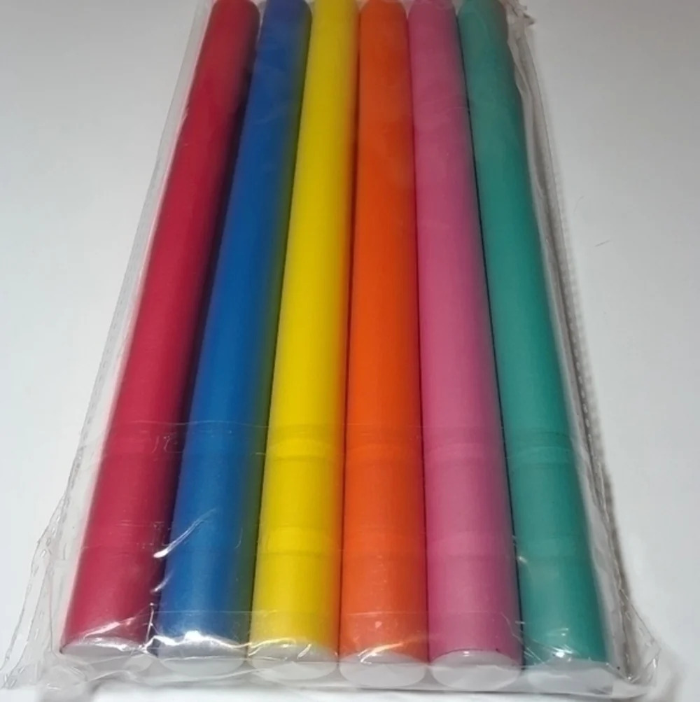 Bendy Foam Curling Rods- 6 Pack
